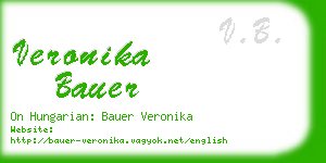 veronika bauer business card